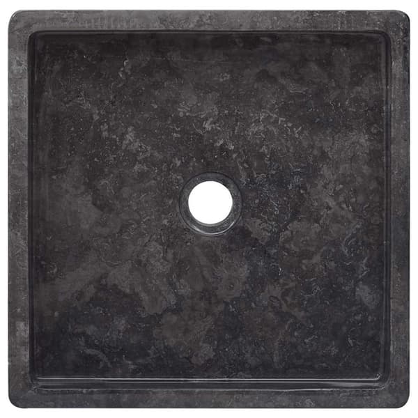 vidaXL Vask 40x40x10 cm marmor svart