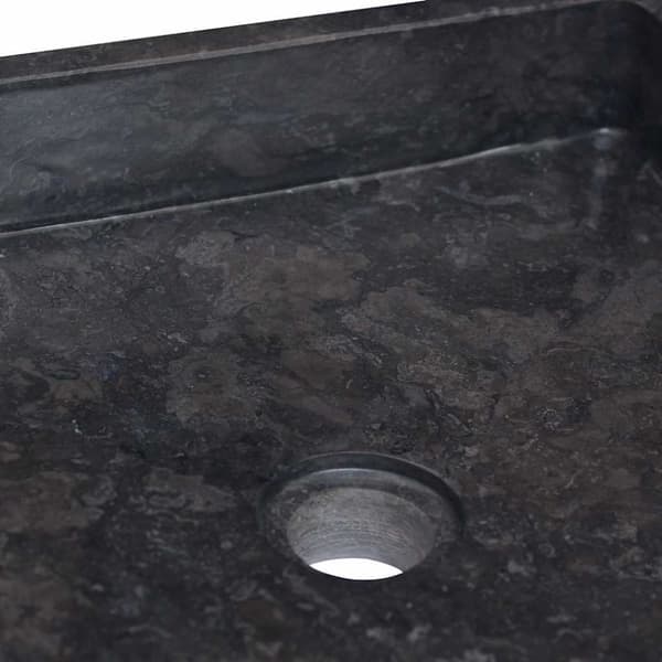 vidaXL Vask 40x40x10 cm marmor svart