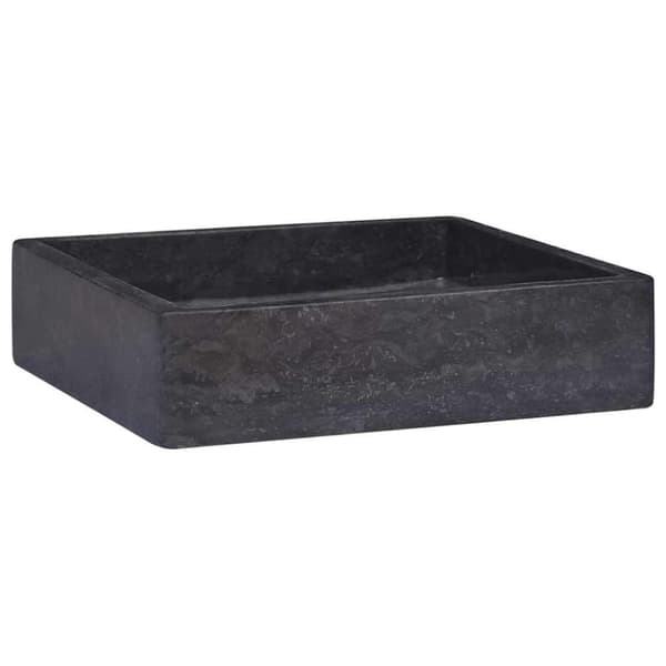 vidaXL Vask 40x40x10 cm marmor svart