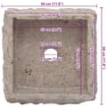 Miniatyrbilde 8 av 11: vidaXL Vask 30x30x13 cm marmor grå
