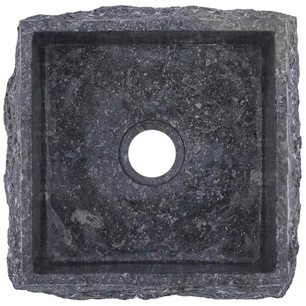 vidaXL Vask 30x30x13 cm marmor grå