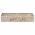 Miniatyrbilde 5 av 11: vidaXL Veggmontert vask kremhvit 38x24x6,5 cm marmor