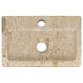 Miniatyrbilde 8 av 11: vidaXL Veggmontert vask kremhvit 38x24x6,5 cm marmor
