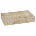 Miniatyrbilde 1 av 11: vidaXL Veggmontert vask kremhvit 38x24x6,5 cm marmor