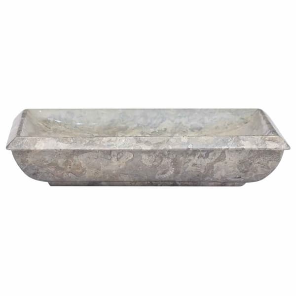 vidaXL håndvask 50x35x10 cm marmor grå