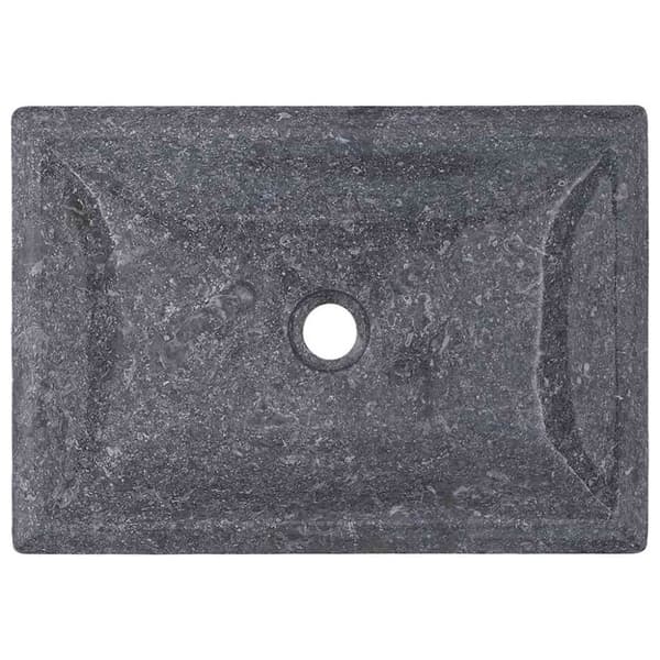 vidaXL håndvask 50x35x10 cm marmor grå