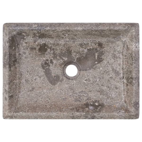 vidaXL håndvask 50x35x10 cm marmor grå