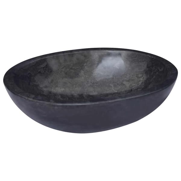 vidaXL Vask 53x40x15 cm marmor svart