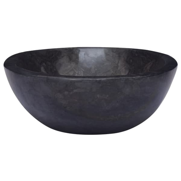 vidaXL Vask 53x40x15 cm marmor svart