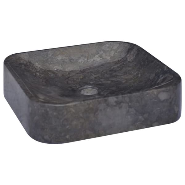 vidaXL Vask 40x40x10 cm marmor svart