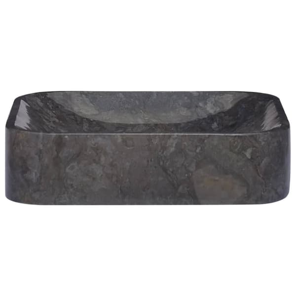 vidaXL Vask 40x40x10 cm marmor svart