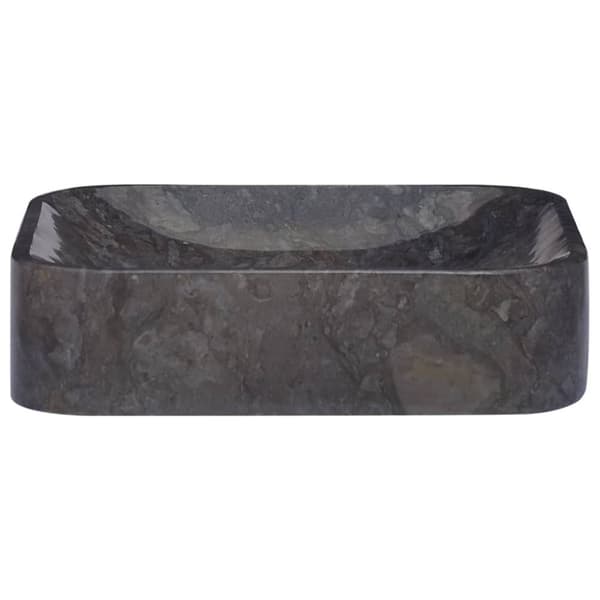 vidaXL Vask 40x40x10 cm marmor svart