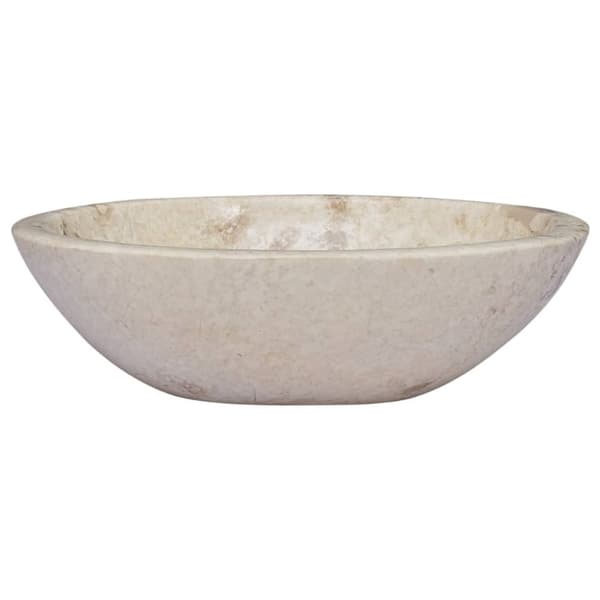 vidaXL håndvask 53x40x15 cm marmor cremefarvet