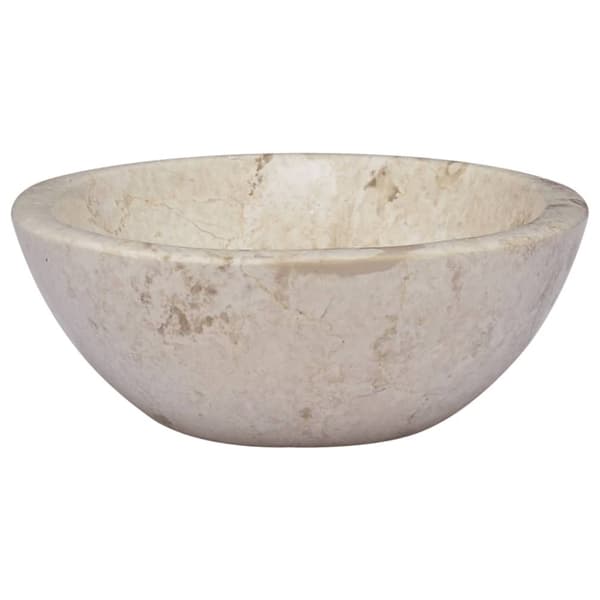 vidaXL håndvask 53x40x15 cm marmor cremefarvet