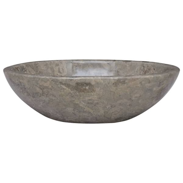 vidaXL Handfat grå 53x40x15 cm marmor