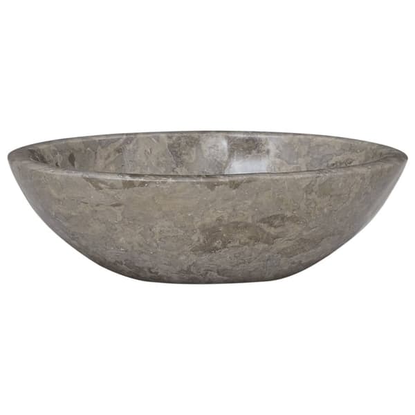 vidaXL Handfat grå 53x40x15 cm marmor