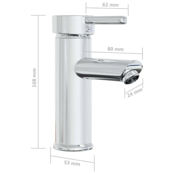 vidaXL Inbyggt handfat med blandare 81x39x18 cm keramik vit
