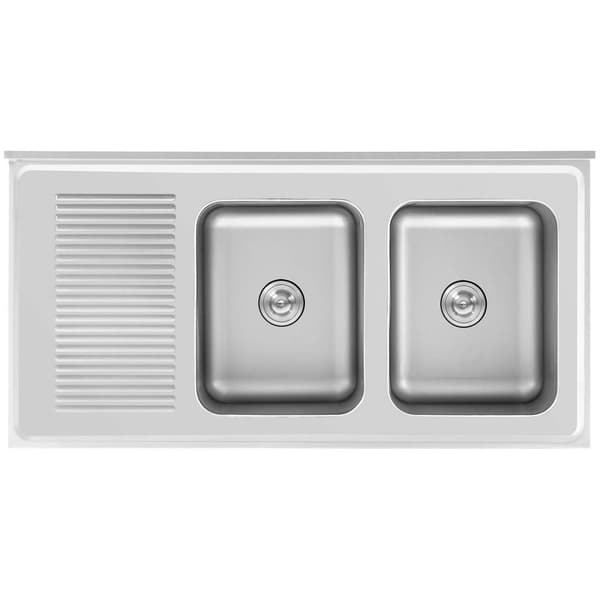 Royal Catering Diskbord - 2 diskhoar - Royal Catering - Rostfritt stål - 500 x 400 x 300 mm