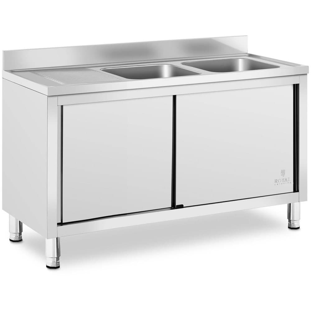 Royal Catering Diskbord - 2 diskhoar - Royal Catering - Rostfritt stål - 500 x 400 x 300 mm