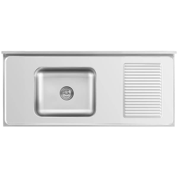 Royal Catering Diskbänksbord - 1 diskho - Royal Catering - Rostfritt stål - 500 x 400 x 240 mm