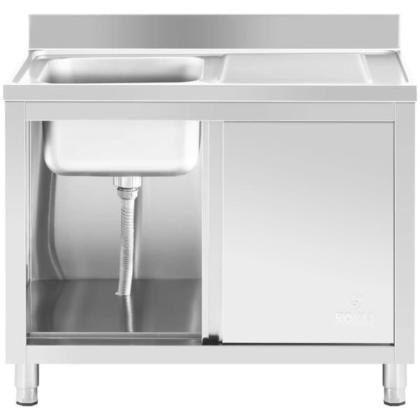 Royal Catering Diskbord - 1 diskho - Royal Catering - Rostfritt stål - 400 x 400 x 240 mm