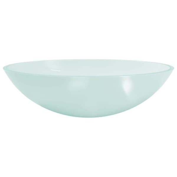 vidaXL håndvask 50x37x14 cm glas matteret