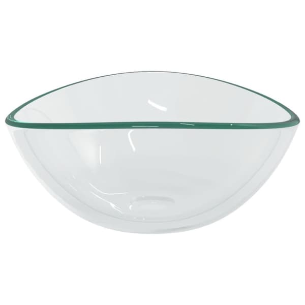 vidaXL Servant herdet glass 54,5x35x15,5 cm gjennomsiktig