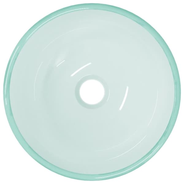 vidaXL Servant herdet glass 30x12 cm frostet