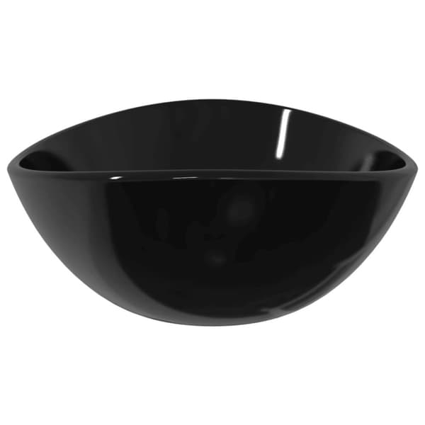 vidaXL Handfat härdat glas 54,5x35x15,5 cm svart