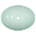 Miniatyrbild 5 av 7: vidaXL Handfat glas 50x37x14 cm vit