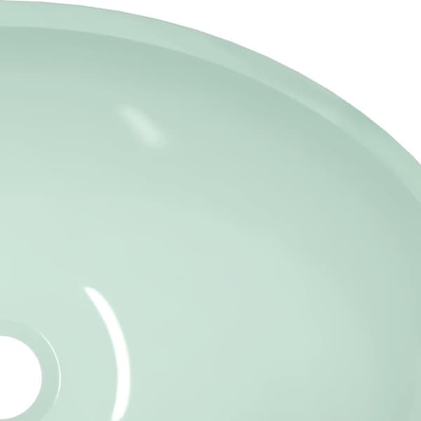 vidaXL Handfat glas 50x37x14 cm vit