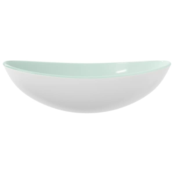 vidaXL Servant herdet glass 54,5x35x15,5 cm hvit