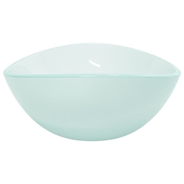 vidaXL Servant herdet glass 54,5x35x15,5 cm frostet