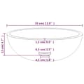 Miniatyrbilde 5 av 5: vidaXL Servant herdet glass 35x12 cm hvit