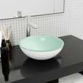 Miniatyrbilde 1 av 5: vidaXL Servant herdet glass 35x12 cm hvit