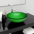 Miniatyrbilde 1 av 5: vidaXL Servant herdet glass 42x14 cm grønn