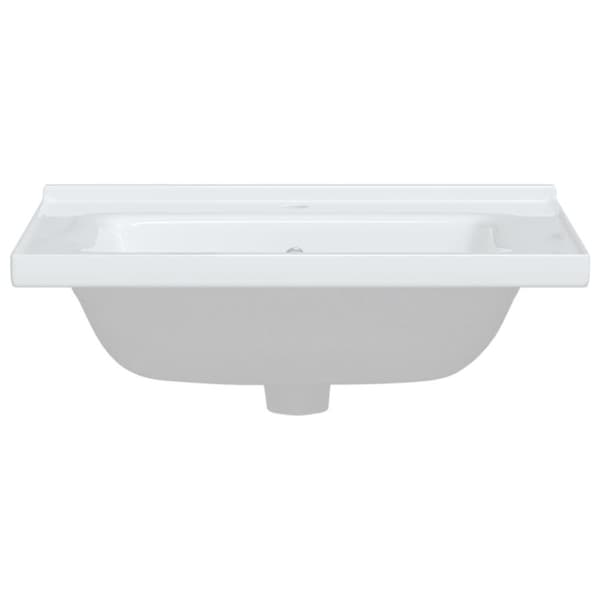 vidaXL Handfat vit 61x48x19,5 cm rektangulärt keramika