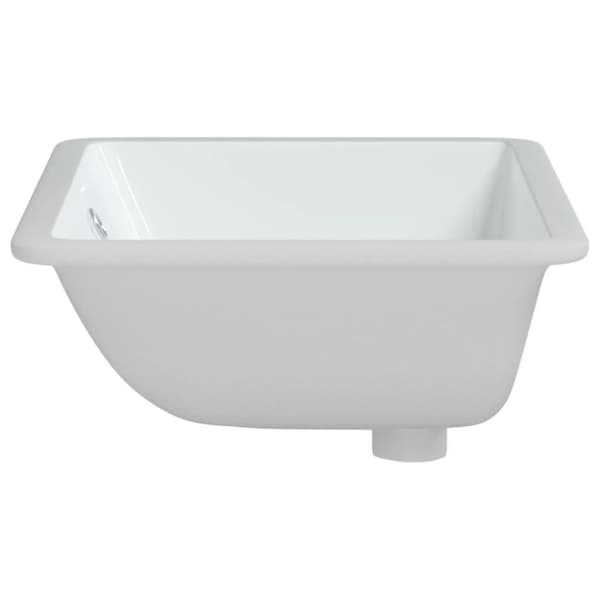 vidaXL Handfat vit 55,5x37,5x19 cm rektangulär keramik