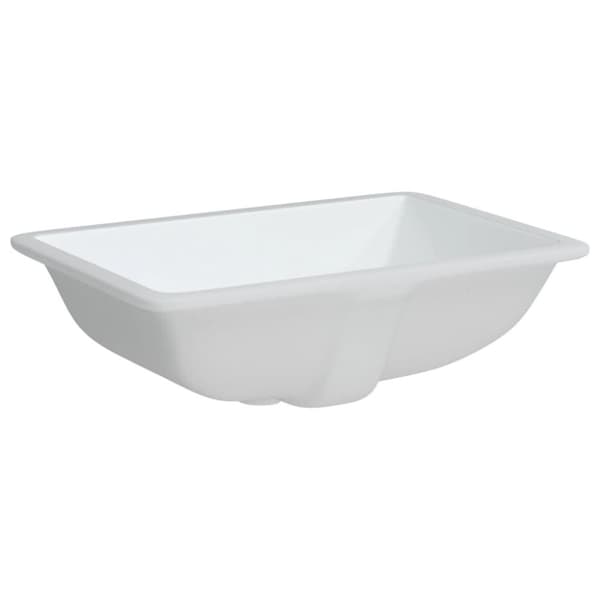 vidaXL Handfat vit 55,5x37,5x19 cm rektangulär keramik