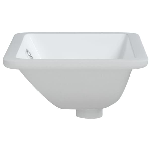 vidaXL badeværelsesvask 41,5x26x18,5 cm rektangulær keramisk hvid