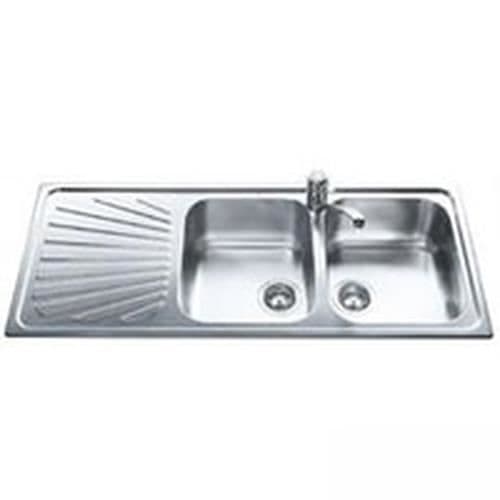 Smeg SP116S, Rostfritt stål, 2 skålar, 340 x 400 mm, 21 cm, 340 x 400 mm, 21 cm