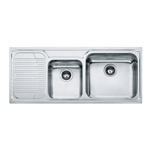 Franke GAX 621, Rostfritt stål, 2 skålar, 450 x 400 mm, 19 cm, 300 x 340 mm, 17 cm