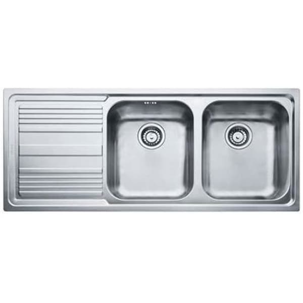 Franke LLX 621, Rostfritt stål, 2 skålar, 340 x 400 mm, 19,5 cm, 340 x 400 mm, 19,5 cm