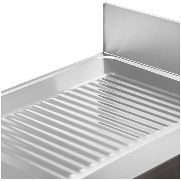 Royal CateringDiskbänk - 2 diskhoar - Rostfritt stål - 140 x 70 x 97 cm - Royal Catering