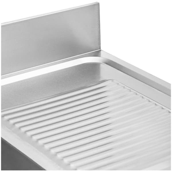 Royal Catering Diskbänk - 1 diskho - Rostfritt stål - 100 x 70 x 97 cm - Royal Catering