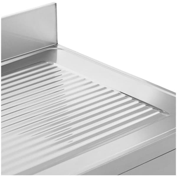 Royal CateringDiskbänk - 2 diskhoar - Rostfritt stål - 180 x 70 x 97 cm - Royal Catering