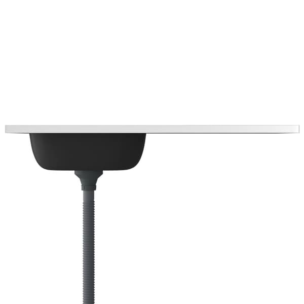køkkenvask med afløbssæt 1000x500x155 mm rustfrit stål sølv