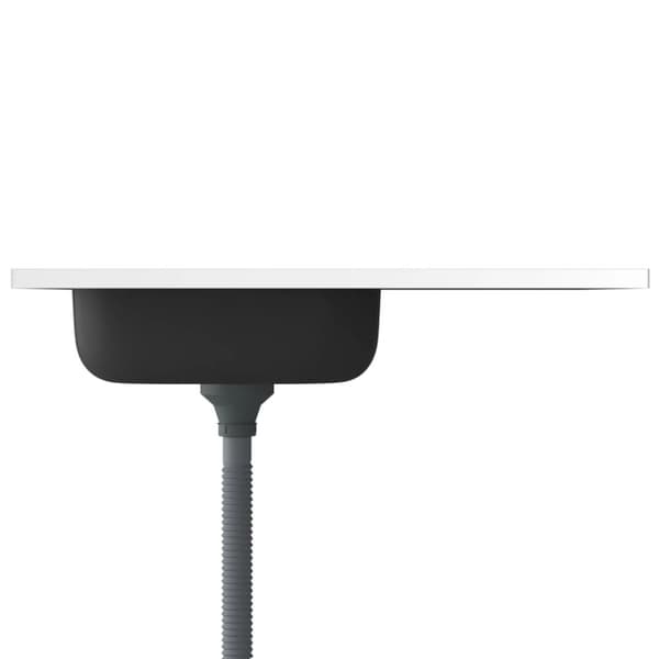 vidaXL køkkenvask med afløbssæt 800x600x155 mm rustfrit stål sølv -  Køkkenvaske & arbejdsvaske