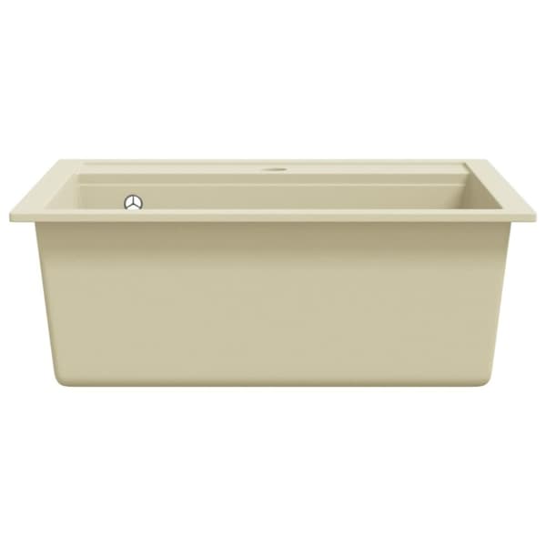 The Living Store køkkenvask granit enkelt vask beige - Køkkenvaske & arbejdsvaske