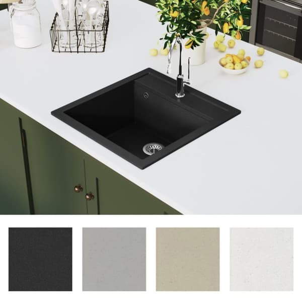 The Living Store Diskho granit enkel svart - Diskhoar